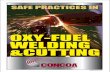 OXY-FUEL WELDING &CUTTING - CONCOA · OXY-FUEL WELDING & CUTTING ... or caustic cleaning (or a solvent or 10 water washing, depending on the ... or pipeline except through an
