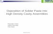 Deposition of Solder Paste into High Density Cavity Assemblies · presentation name | month 00 2007 celestica inc ... deposition of solder paste into high density ... deposition of