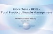 Blockchain + RFID = Total Product Lifecycle Management · Blockchain + RFID = Total Product Lifecycle Management RAIN RFID Alliance Meeting Seattle WA ... • Electronics (conflict