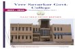 Veer Savarkar Govt. College - Madhya Pradesh · The Veer Savarkar Govt. College Obedullahganj is situated on the main road national highway ... kho-kho, kabbadi, ... project work,