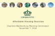 Affordable Housing Overview - Charlotteww.charmeck.org/.../2016_11_Nov_07_AffordableHousingOverview.pdf · Affordable Housing Overview Charlotte-Mecklenburg Planning Commission November