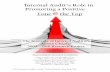 Internal Audit’s Role in Promoting a Positive Tone the Top Documents/Internal... ·  · 2012-08-13Internal Audit’s Role in Promoting a Positive . Tone @ the Top. The Institute