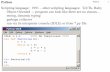 python - California State University, Northridgerenzo/cs432/notes/PythonIntro.pdf · Use module string for splitting a string into words, ... Tkinter Python 13 ... layout example
