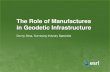 The Role of Manufactures in Geodetic Infrastructure - FIG · The Role of Manufactures in Geodetic Infrastructure Donny Sosa, Surveying Industry Specialist . ... Cloud Computing. GIS