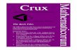 Crux - Canadian Mathematical Society · Crux Published by the Canadian Mathematical Society. ... Problems 1501-1510 Solutions 1358-1392 Crux Cookies Editorship of …