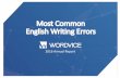 Most Common English Writing Errors - Amazon Web …. Style Definitions §Passive voice: a grammar structure that uses “to be + past participle” to show a subject receiving the