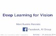Deep Learning for Vision - University of Torontoranzato/files/ranzato_berkeley24Jan14.pdf · Deep Learning is B I G ... Unsupervised learning: sparse coding ... LeCun et al. “Tutorial
