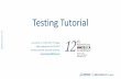 Dymola Testing Library - Modelica 7 Testing Tutorial presented on 15.05.2017 in Prague slides updated on 01.06.2017 by Marco Kessler, Dassault Systèmes marco.kessler@3ds.com