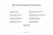 EZ Vinyl/Tape Converter - User Guideb8e57dc469f9d8f4cea5-1e3c2cee90259c12021d38ebd8ad6f0f.r79.cf2... · EZ Vinyl/Tape Converter User Guide English ( 2 ... Record and immediately play