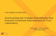 Overcoming the 5 Major Roadblocks that Prevent Continual ...€¦ · Overcoming the 5 Major Roadblocks that Prevent Continual Improvement in Your ... Reduce XX% New KPI ... on QC