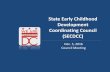 State Early Childhood Development Coordinating Council ... · State Early Childhood Development Coordinating Council (SECDCC) ... Washington, DC 20032 ... ‐ Early childhood mental