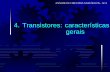 4. Transistores: características gerais - Laboratório de ...bariatto/fatec/aca/aula6-transistores...5. TRANSISTORES : CARACTERÍSTICAS GERAIS Limitação dos transistores VCEmax