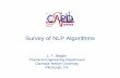 Survey of NLP Algorithms - Carnegie Mellon Universityegon.cheme.cmu.edu/ewo/docs/BieglerNLP_ewo.pdfSurvey of NLP Algorithms ... Convex Objective Functions Linear Constraints One nonbasic