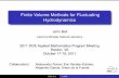 Finite Volume Methods for Fluctuating Hydrodynamics and Lifshitz proposed model for ﬂuctuations at the continuum level Incorporate stochastic ﬂuxes into compressible Navier ...