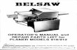 BelSaw - VintageMachinery.org · all unnumbered parts inter-changeable with opposite side page 4 117— key no. 5 6 8 10 key ... to order repair parts your belsaw planer is warranted