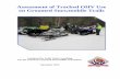 Assessment of Tracked OHV Use on Groomed … of Tracked OHV Use ... Assessment of Tracked OHV Use on Groomed Snowmobile Trails Project Manager ... appear in this report only because