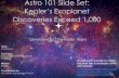 Astro 101 Slide Set: Kepler’s Exoplanet Discoveries ... · Astro 101 Slide Set: Kepler’sExoplanet Discoveries Exceed 1,000 0 Topic: Exoplanets Concepts: Transit Detection, Exoplanet