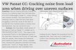 VW Passat CC: Cracking noise from load floor. distribution. · VW Passat CC: Cracking noise from load area when driving over uneven surfaces Garage Included in this month’s Autobiz,