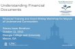 Understanding Financial Documents - … Understanding Financial Documents Financial Training and Grant Writing Workshop for Mayors of Underserved Communities Stacey Isaac Berahzer