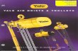 Yale Air Hoists and Trolleys Brochure - J. Herbert Corpjherbertcorp.com/Yale Air Hoists and Trolleys Brochure.pdf · Inlet air swivel with built-in strainer provides ... Overload