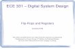 ECE 331 – Digital System Designece.gmu.edu/~clorie/Spring11/ECE-331/Lectures/Lecture_19.pdfSpring 2011 ECE 331 - Digital System Design 11 T Flip-Flop ... Spring 2011 ECE 331 - Digital