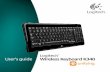 Logitech User’s guide Wireless Keyboard K340 keyboard has up to three years of battery life.* Battery sleep mode Did you know that your keyboard goes into sleep mode after you stop