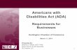 Americans with Disabilities Act (ADA) - Huntington …huntingtoncountychamber.com/files/e8999f79d414bf6e2… ·  · 2014-03-31Americans with Disabilities Act (ADA) Requirements for