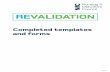 Completed forms and templates - Revalidation · The forms and templates attached are examples of how a nurse or ... • Cosmetic/aesthetic sector ... Leadership in learning disability