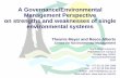 A Governance/Environmental Management Perspective on ... · A Governance/Environmental Management Perspective on strengths and weaknesses of ... & procedural sense when embarking