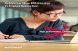 Achieving New Efficiencies in Higher Education - …/media/Accenture/Conversion... · Working with Accenture and the Hackett Group, ... Achieving New Efficiencies in Higher Education