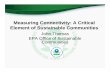 Measuring Connectivity: A Critical Element of … John Thomas EPA... · Measuring Connectivity: A Critical Element of Sustainable Communities ... Environment Asst. Secretary for ...