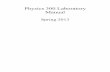 Physics 300 Laboratory Manual - Union Collegeminerva.union.edu/labrakes/Phy300_Laboratory_Manual.pdf · Physics 300 Laboratory Manual ... Pre-Lab Exercises 24 c. Procedure ... applied