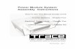 Power Module System Assembly Instructions - Atlanta … · Power Module System Assembly Instructions How To Use This Manual (inside cover) Inverter Systems ... ücabinet weather proofing