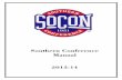 Southern Conference Manual€¦ · Southern Conference Manual ... 503 Tiffany Lane ... Michelle Durban, Samford Long Range Planning Doug King, Staff Liaison