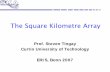 The Square Kilometre Array - Max Planck Society .The Square Kilometre Array ... “What constitutes