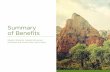 Summary of Benefits - SelectHealth Advantage · 1 Summary of Benefits Wasatch Essential, Wasatch Enhanced, Southwest and Central Utah, Cache Valley.