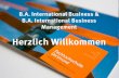 B.A. International Business & B.A. International Business ... · Anlage 1.3 Studienplan des Bachelorstudiengangs International Business Management ... • In den Studiengängen B.A.
