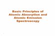 Basic Principles of Atomic Absorption and Atomic Emission ... 8 and... · 5 Flame and Plasma Emission Spectroscopy are based upon those particles that are electronically excited in