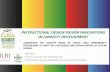 INSTRUCTIONAL DESIGN DRIVEN INNOVATIONS IN … 3 Iddo... · instructional design driven innovations in capacity development ... addressing the capacity needs of ... curriculum design,