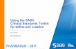 Using the SAS® Clinical Standards Toolkit for define.xml ...€¦ · Create CRT-DDS SAS data sets from the SDTM 3.1.2 metadata Validate the CRT-DDS SAS data sets Create the define.xml