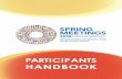 HANDBOOK - amweb.worldbank.org · HANDBOOK. 2 WELCOME WELCOME to ... To obtain the most current information on Spring Meetings events, visit AMWeb or IMF Connect, ... Banking Services