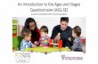 An Introduction to the Ages and Stages Questionnaire (ASQ … · An Introduction to the Ages and Stages Questionnaire (ASQ-SE) ... Jane Farrell, Jantina Clifford, ... Remember that