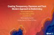 Creating Transparency, Openness and Trust: Modern …€¦ · Creating Transparency, Openness and Trust: Modern Approach to Redistricting Richard Leadbeater, Esri Jerry Howe, Utah