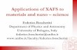 XAFS in materials & nano science - iucr.org · G. Bauer, M. Kiecana, M. Sawicki, ... •Candidate material for spintronic applications ... •Exploit linear polarization of SR to