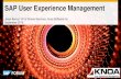 SAP User Experience Management - sapbeluxevent.besapbeluxevent.be/SAPForum/wp-content/uploads/2015/09/ENA-3_Jess... · SAP User Experience Management Jesse Bernal, ... ©2015 SAP
