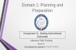 Component 1c. Setting Instructional Outcomes€¦ · Domain 1: Planning and Preparation Arkansas TESS Training Based on: The Framework for Teaching by Charlotte Danielson Component