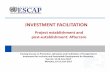 UNESCAP-Myanmar-Investment facilitation-Project ... · INVESTMENT FACILITATION Project establishment and ... Company registration Investment project ... Risk of building massive and