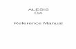 ALESIS D4 Reference Manual - medias.audiofanzine.commedias.audiofanzine.com/files/alesis-d4-manual-470247.pdf · ALESIS D4 Reference Manual . ... 1.2E Hook Up Power ... One possible