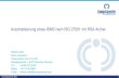 Automatisierung eines ISMS nach ISO 27001 mit RSA Archer · Assets Risiken … Scope SoA Inven- ... Die „ISMS Foundation“ nutzt bestehende Solutions Anwendungsbereich ISMS Policy