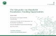 The Alexander von Humboldt Foundation - DFG · American Friends of the Alexander von ... The Alexander von Humboldt Foundation ... Two or three expert opinions from individuals qualified